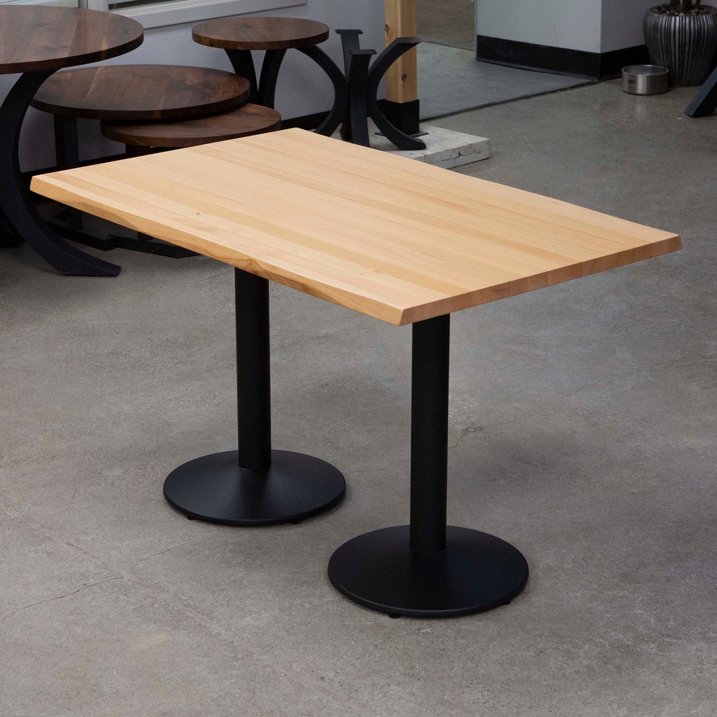 solid European beech hardwood restaurant tables