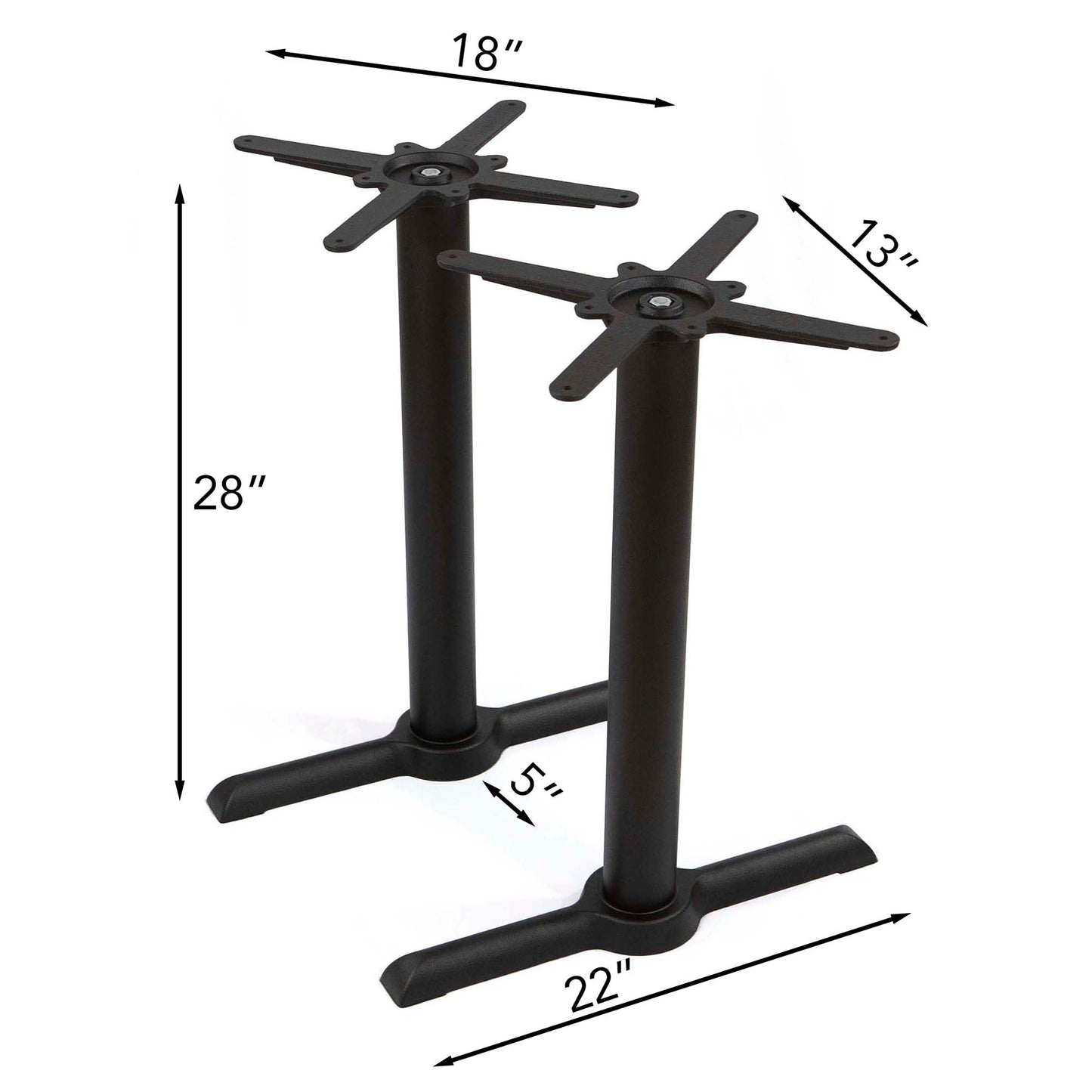 1 Pair Cast Iron Base For Long Table #JK3031
