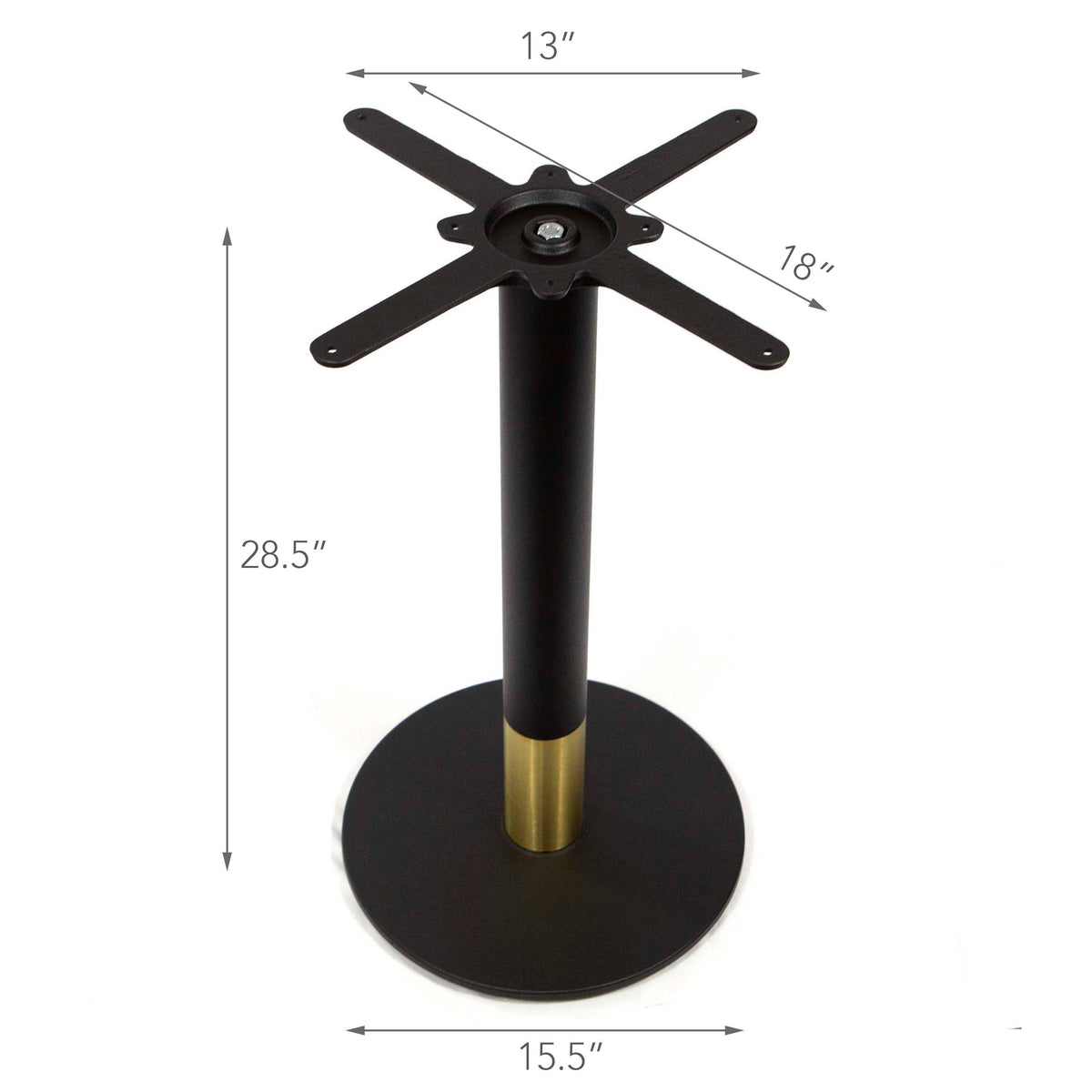 gold color cast iron restaurant table bases