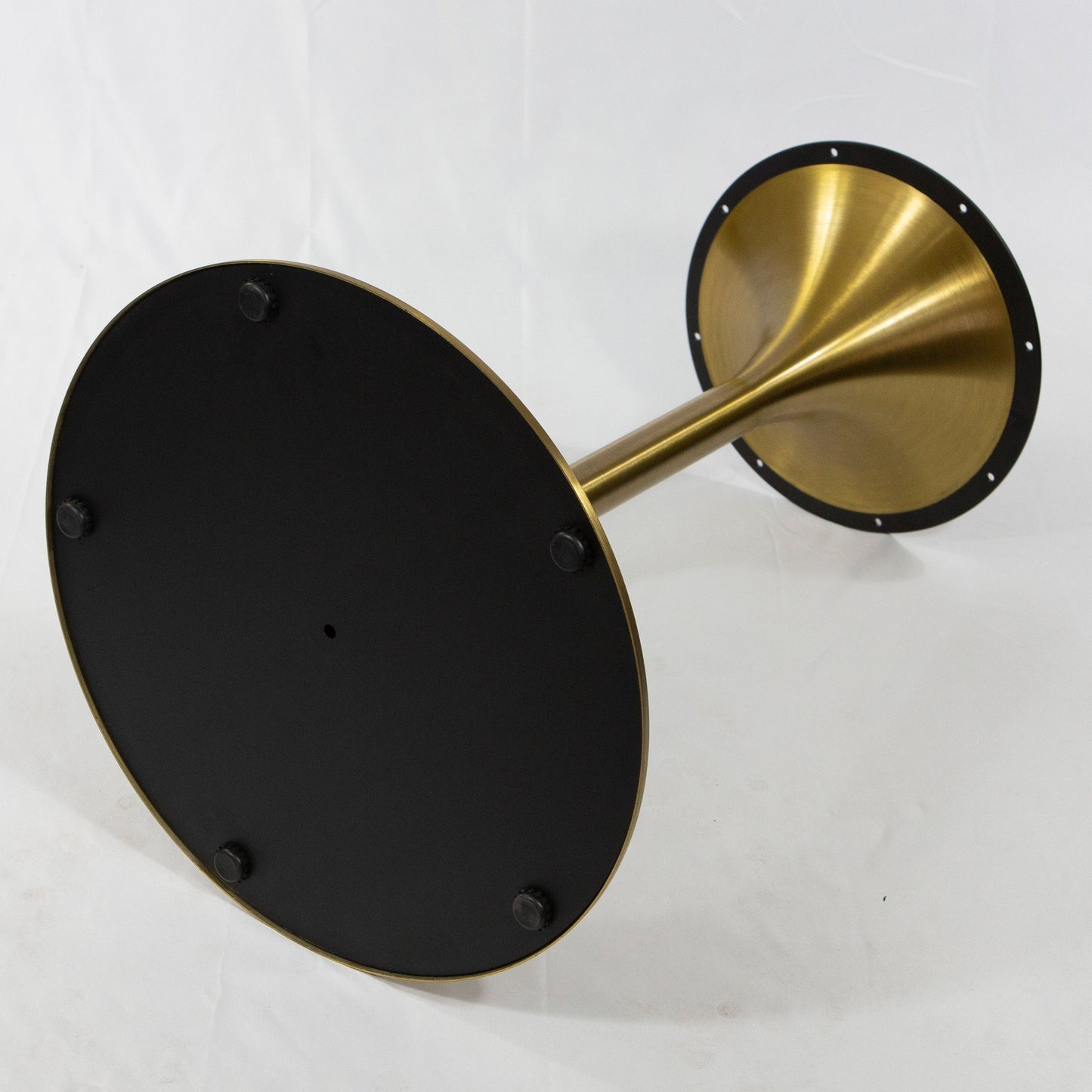 Tulip-Shaped Round Dining Table Base, Brushed Gold Color #LK2028G