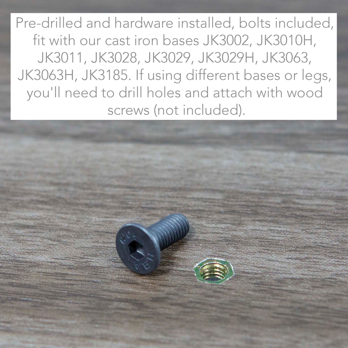 24 x 24" Melamine Restaurant Cafe Table Tops, Dark Walnut Color #KB2424-WN