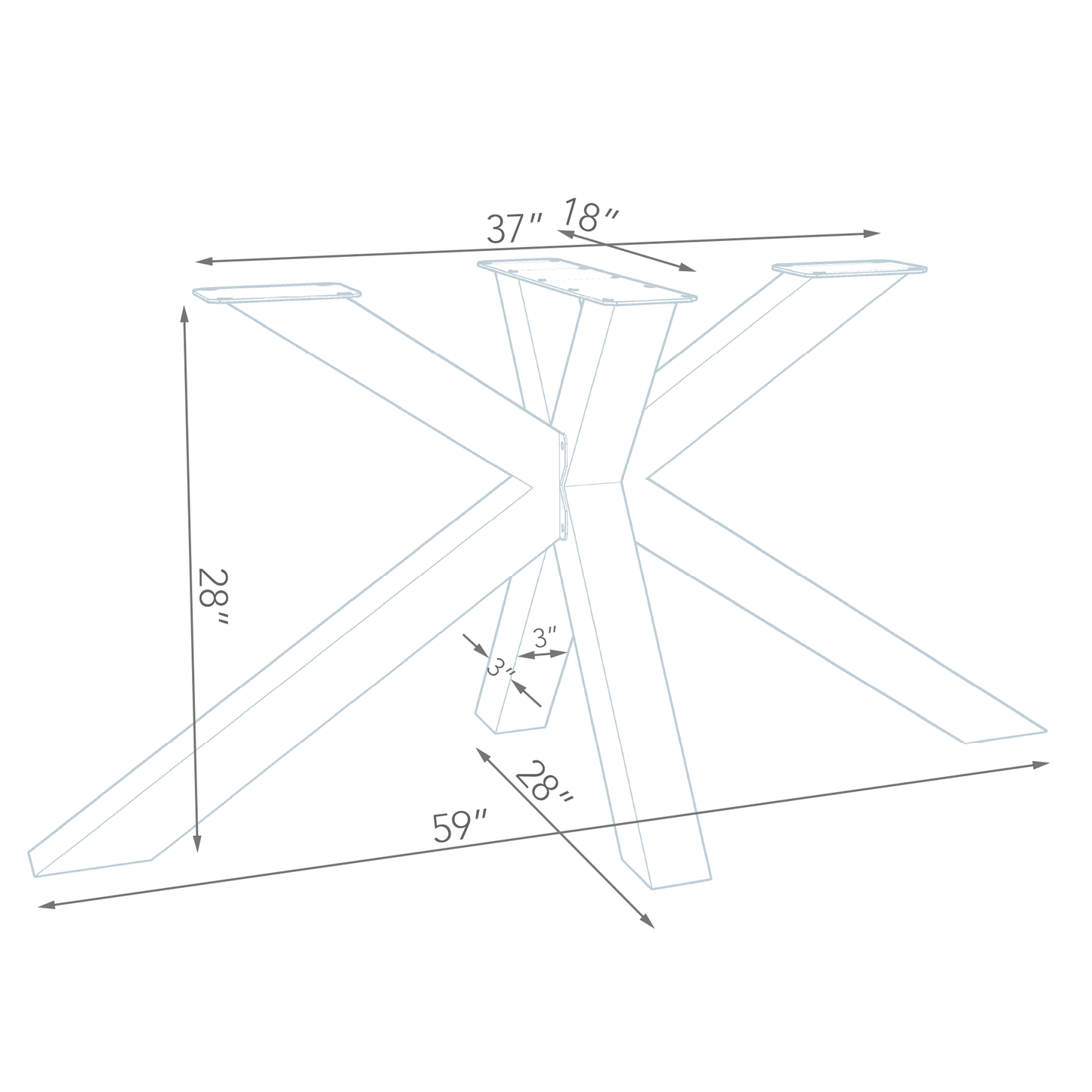 Dining Table Legs Spider-Shaped #SS1310