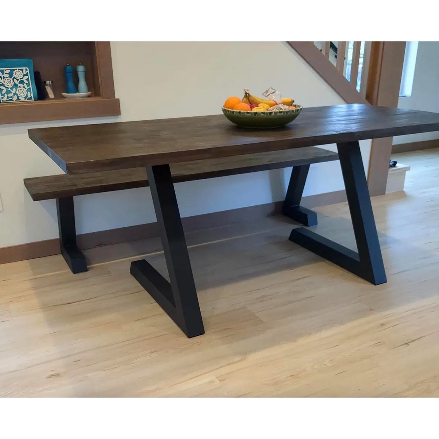 L-Shaped Dining Table Legs, 1 Pair, #SS1810