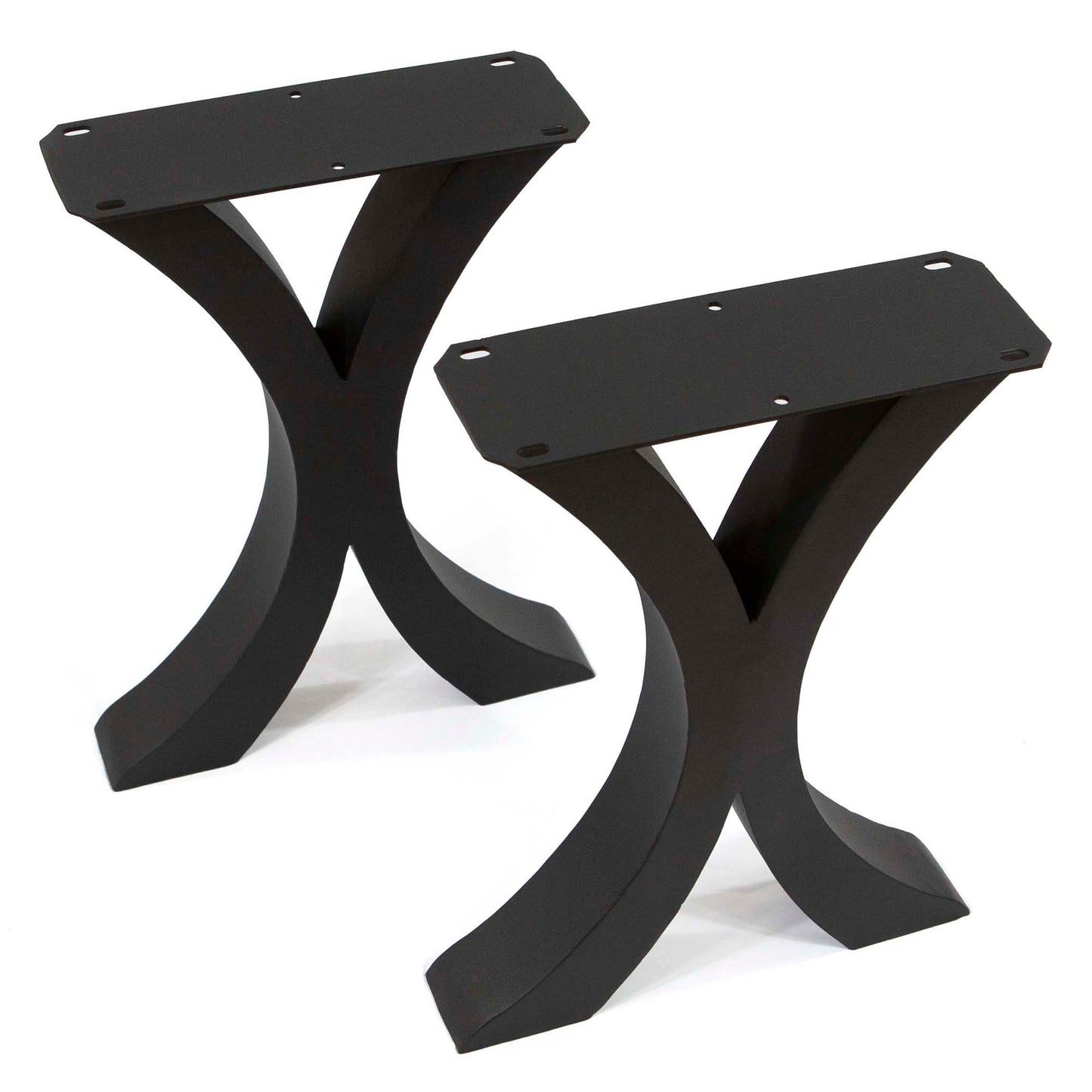 Flowy X-Shaped Bench Legs, 1 Pair #ST3013E