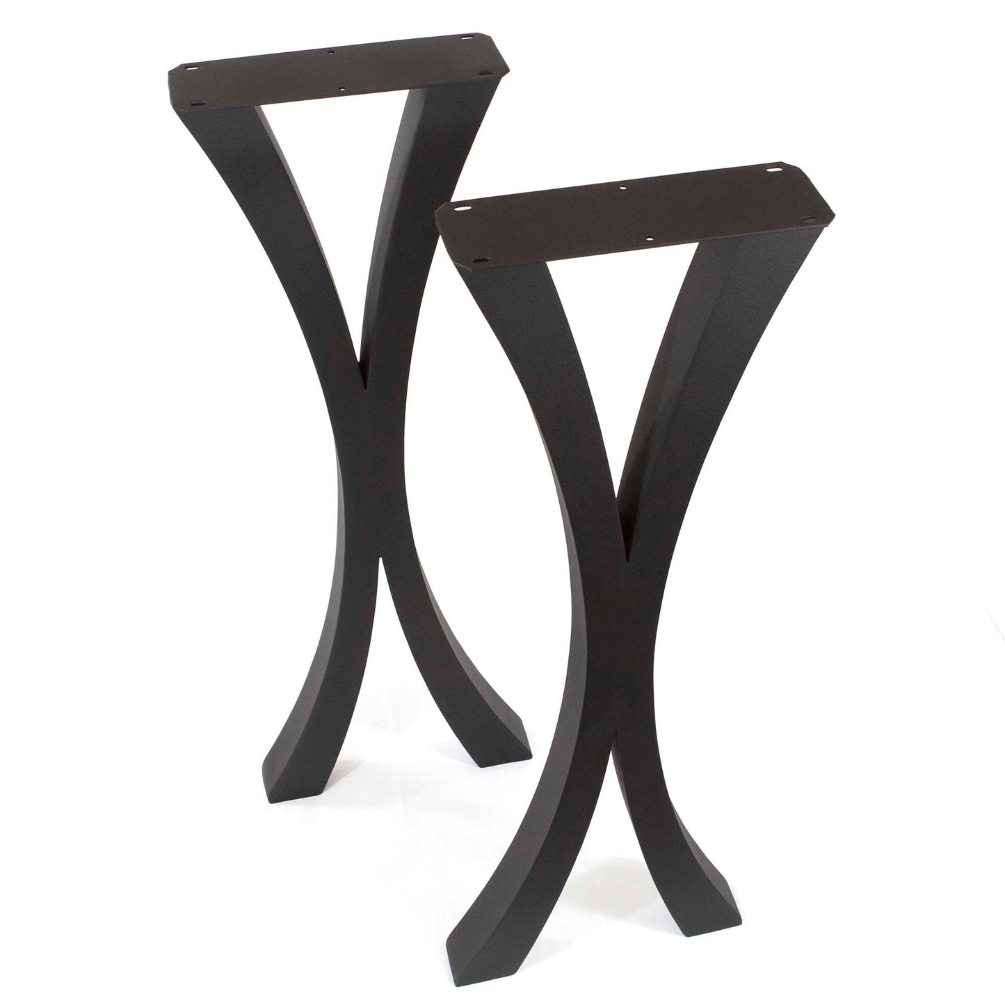 H40" Flowy X-Shaped Bar Height Table Legs, 1 Pair #ST3013N