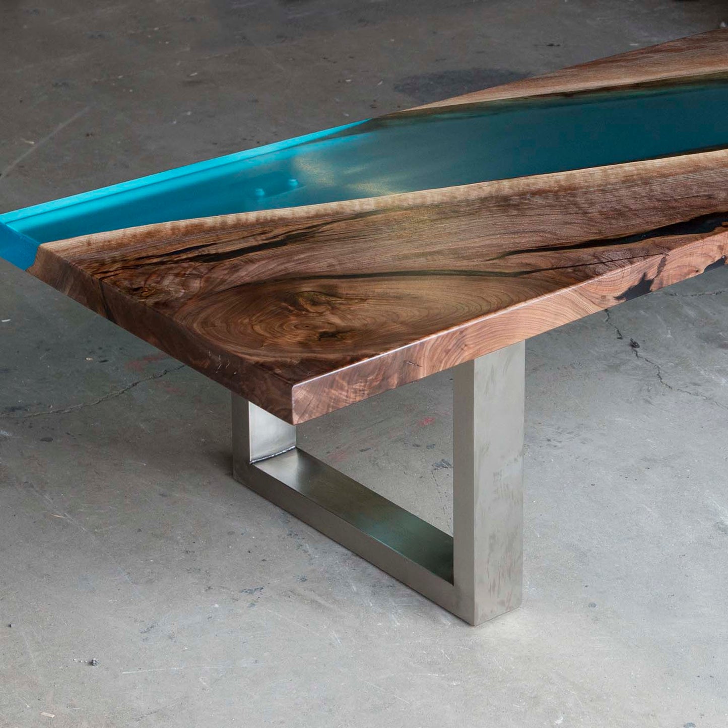 * SS100D2 Stainless Steel Coffee Table U Legs, 1 Pair - RustyDesign