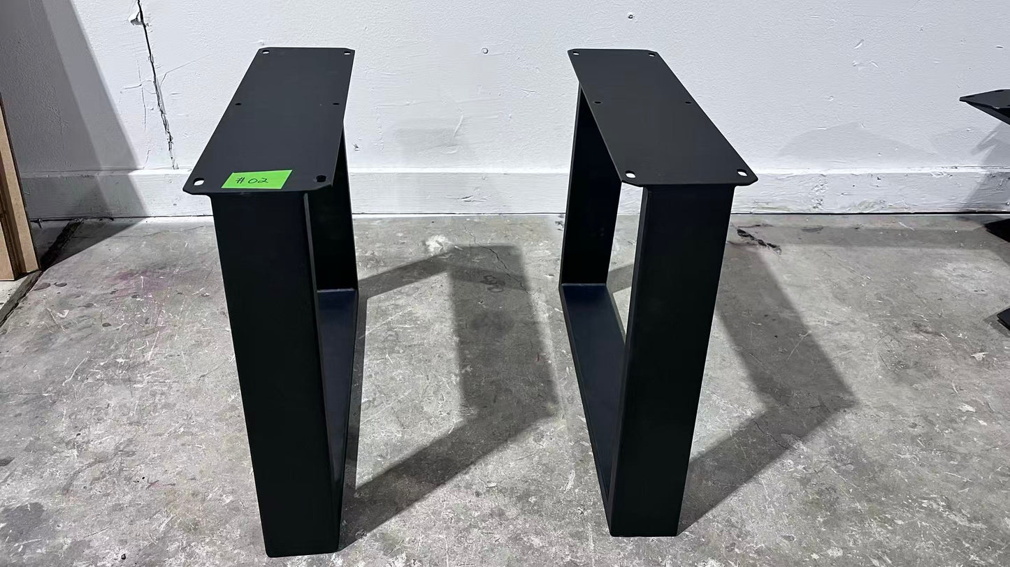 CLEARANCE #2 | Coffee Table Legs, 1 Pair, Trapezoid-Shaped #SS220N