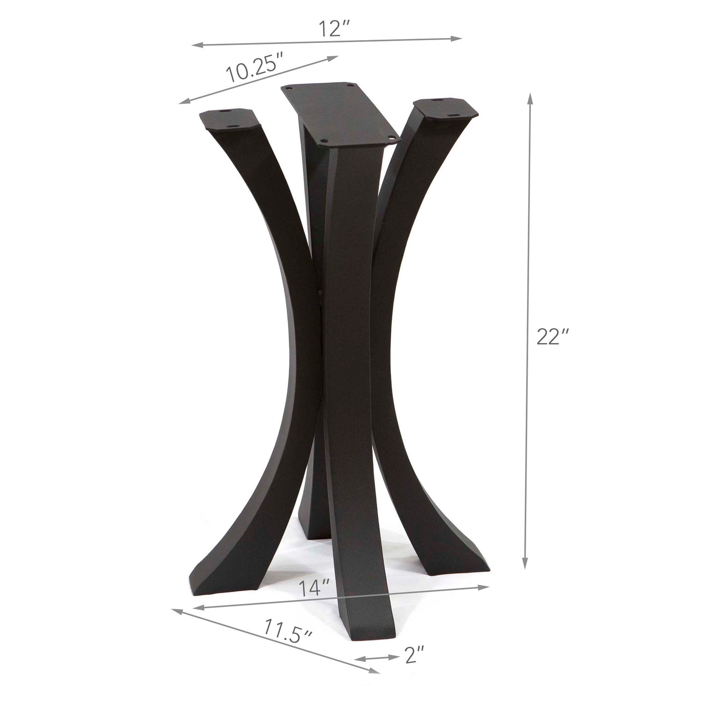 Flowy Butterfly Shaped Side Table Base #ST3013C