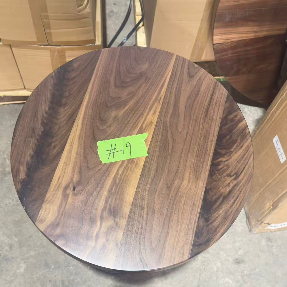 Clearance #19 | 19" Black Walnut Round Table Top