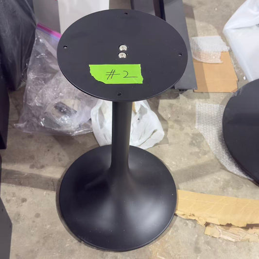 Clearance #2 | Table Leg for End Table, Tulip-Shaped, Black Color #LK1423B