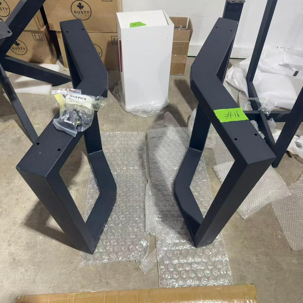 Clearance #16 | Cress Dining Table Base w/Stretcher, #SS02633
