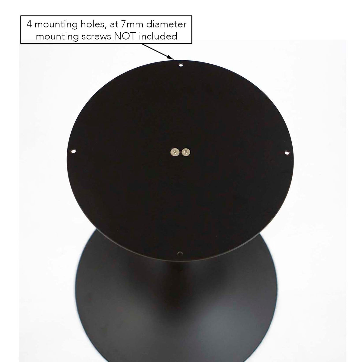 Tulip-Shaped Round Dining Table Base, White Powder Coated #LK2028W