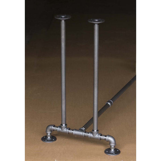H28" - BKT1828C Pipe Legs KIT for Console Table Narrow Desk, T shape, 18" x H28" Pack of 2 with Cross Bar - RustyDesign
