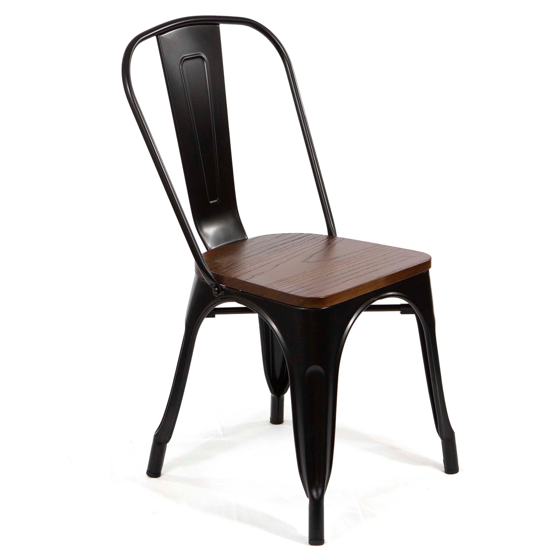 CK8001M Tolix Restaurant Chairs Wood Seatings 1