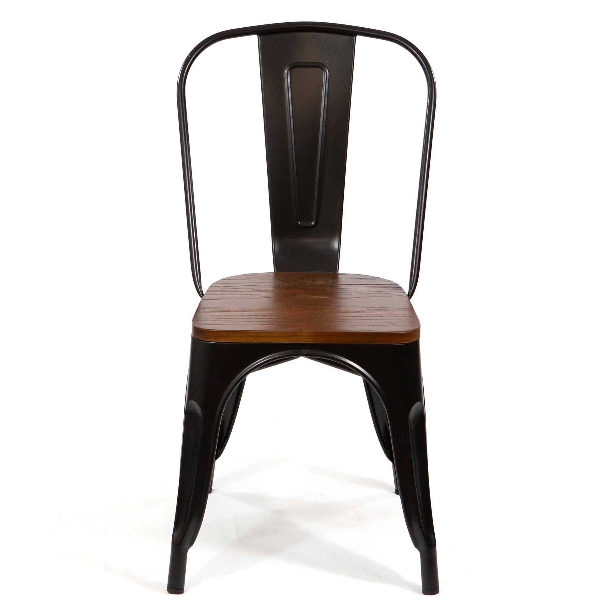 CK8001M Tolix Restaurant Chairs Wood Seatings 2