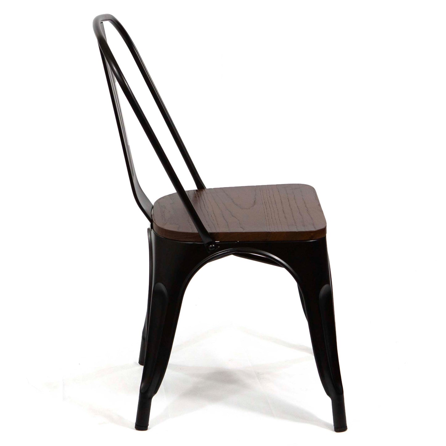 CK8001M Tolix Restaurant Chairs Wood Seatings 3