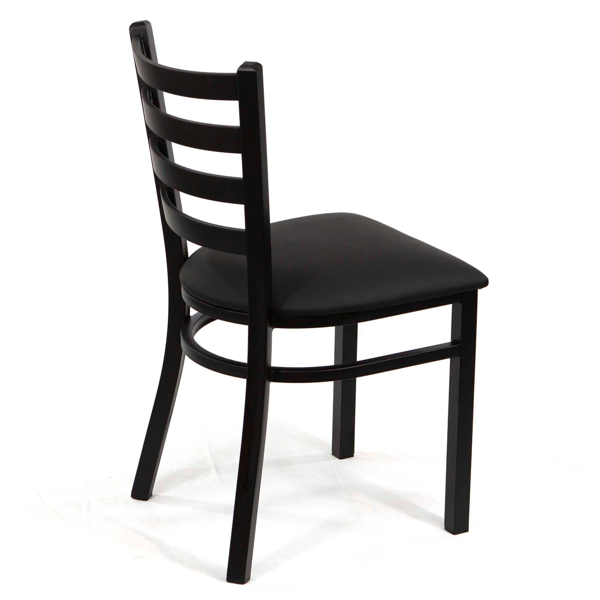 CK8028 Ladder Back Metal Restaurant Chairs from back