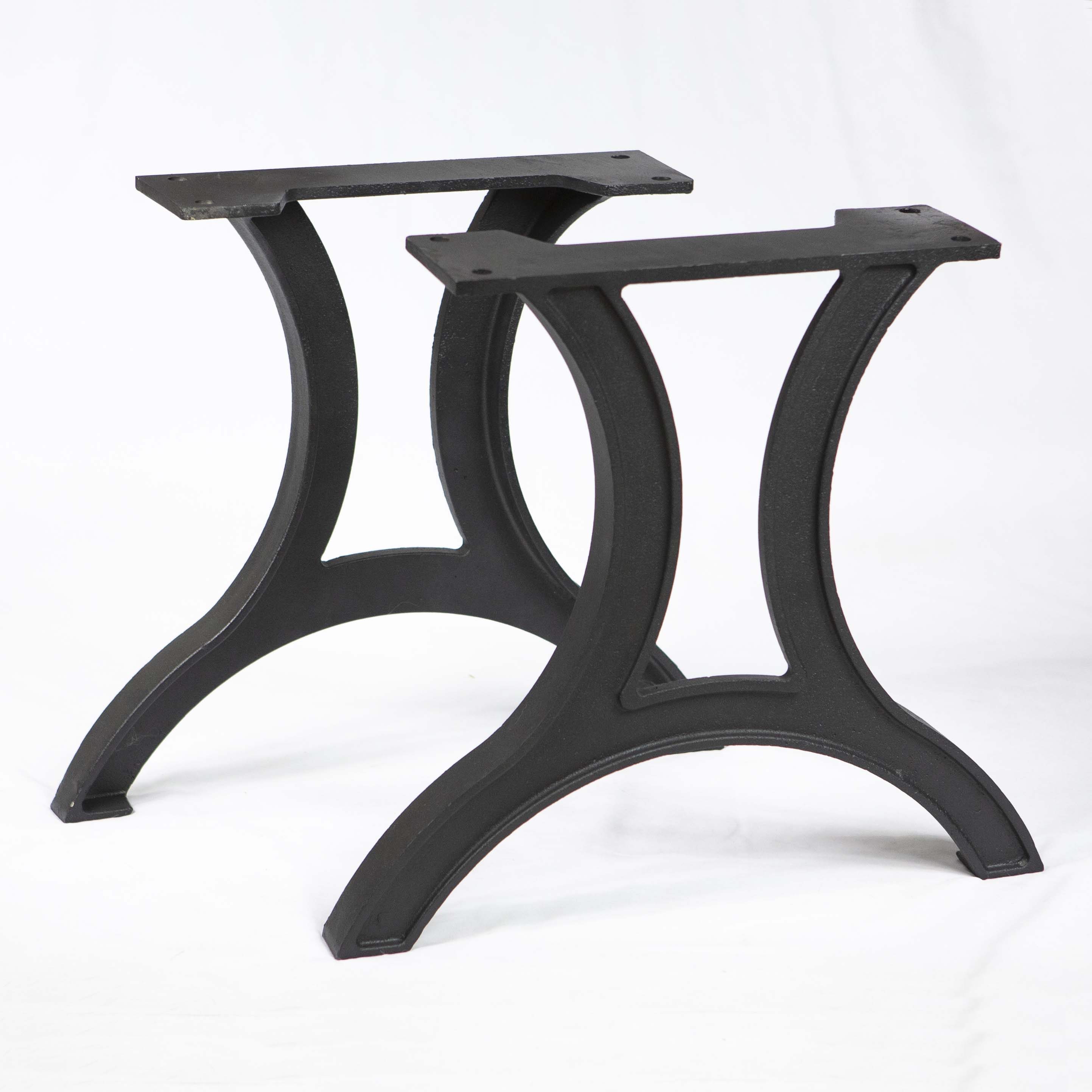 Cast Iron Coffee Table Legs - Heavy Duty Black Pair – Rusty Design
