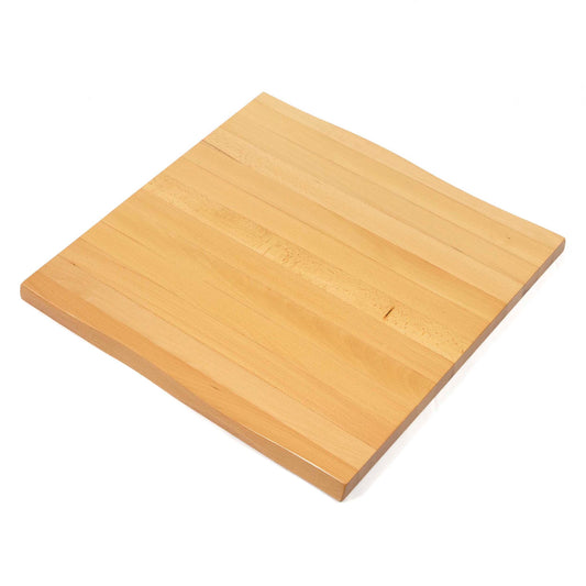 24" x 24" European beech solid hardwood table tops