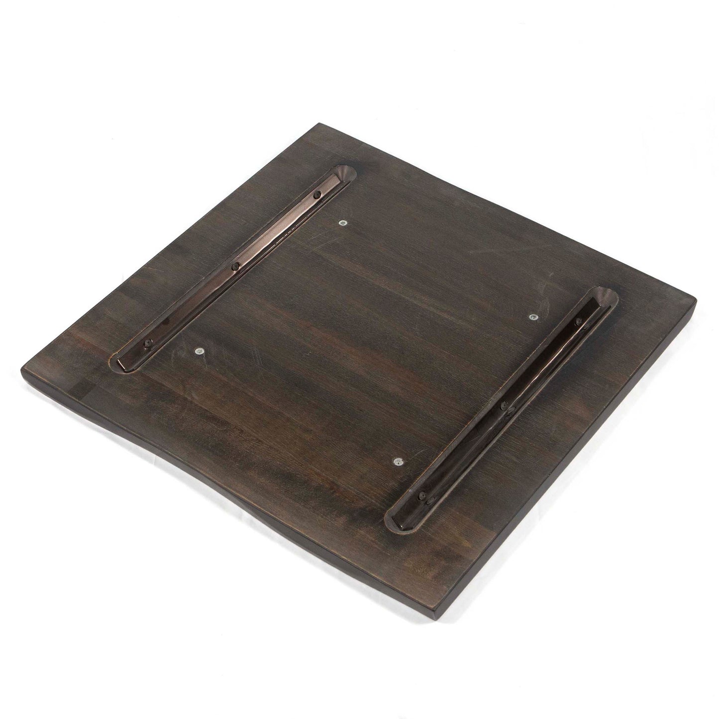 24 x 24" Live Edge Solid European Beech Hardwood Table Tops, Dark Walnut Color #DC2424-WN