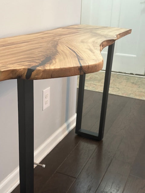 U-Shaped W7.75"xH28" Small Console Table Legs, 1 Pair #W5033H28