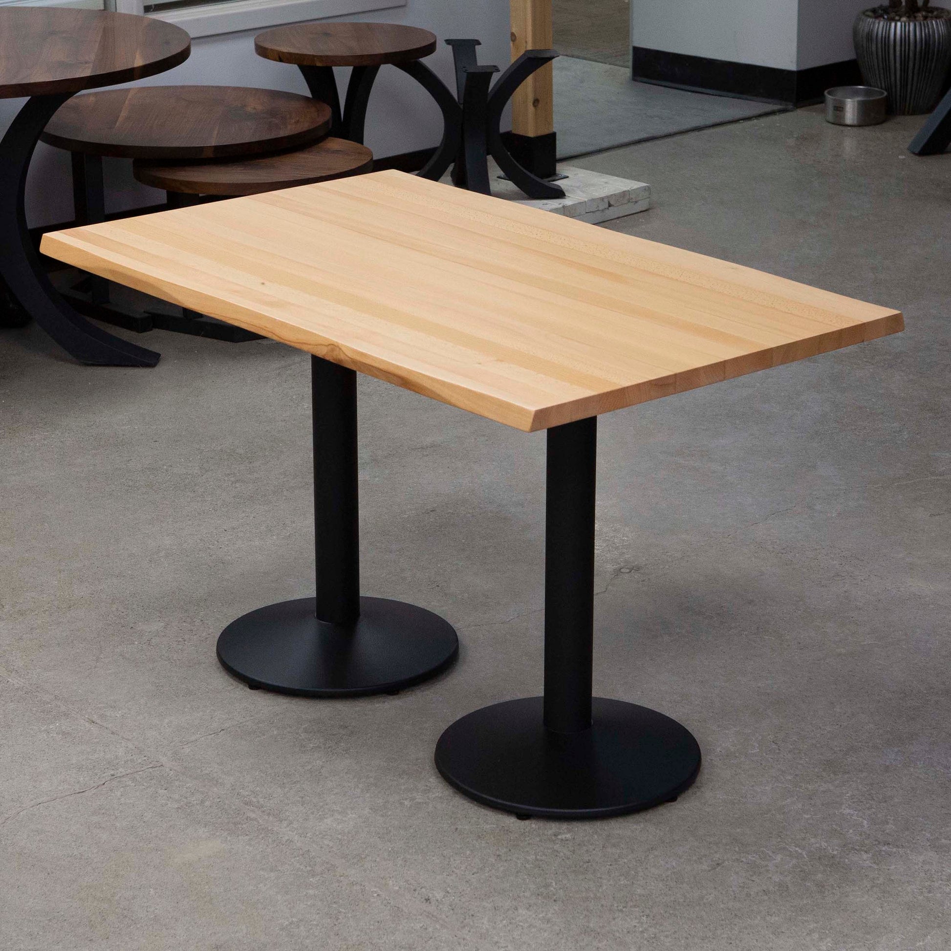 solid European beech hardwood restaurant tables