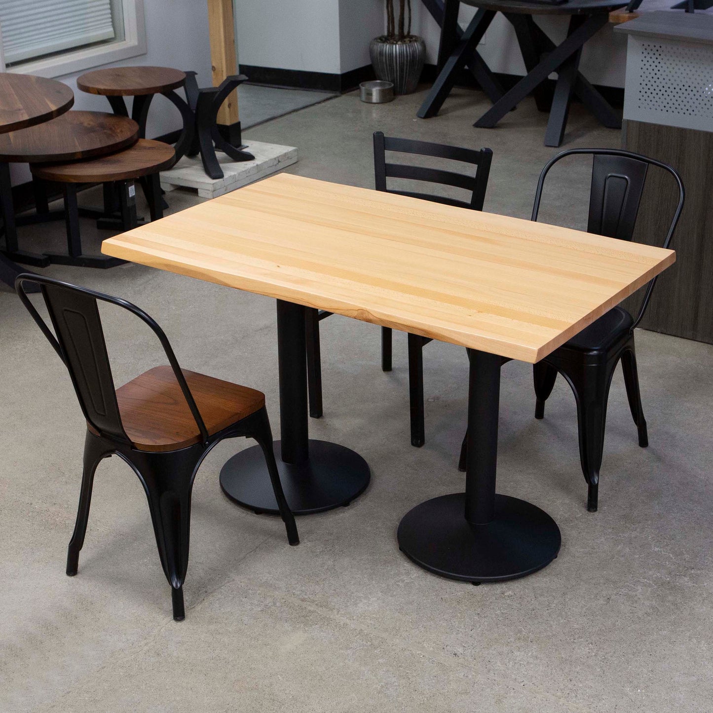 solid European beech hardwood restaurant tables