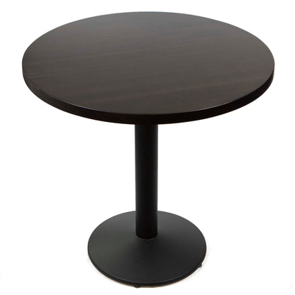 30" round solid European beech restaurant cafe table