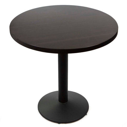 30" round solid European beech restaurant cafe table