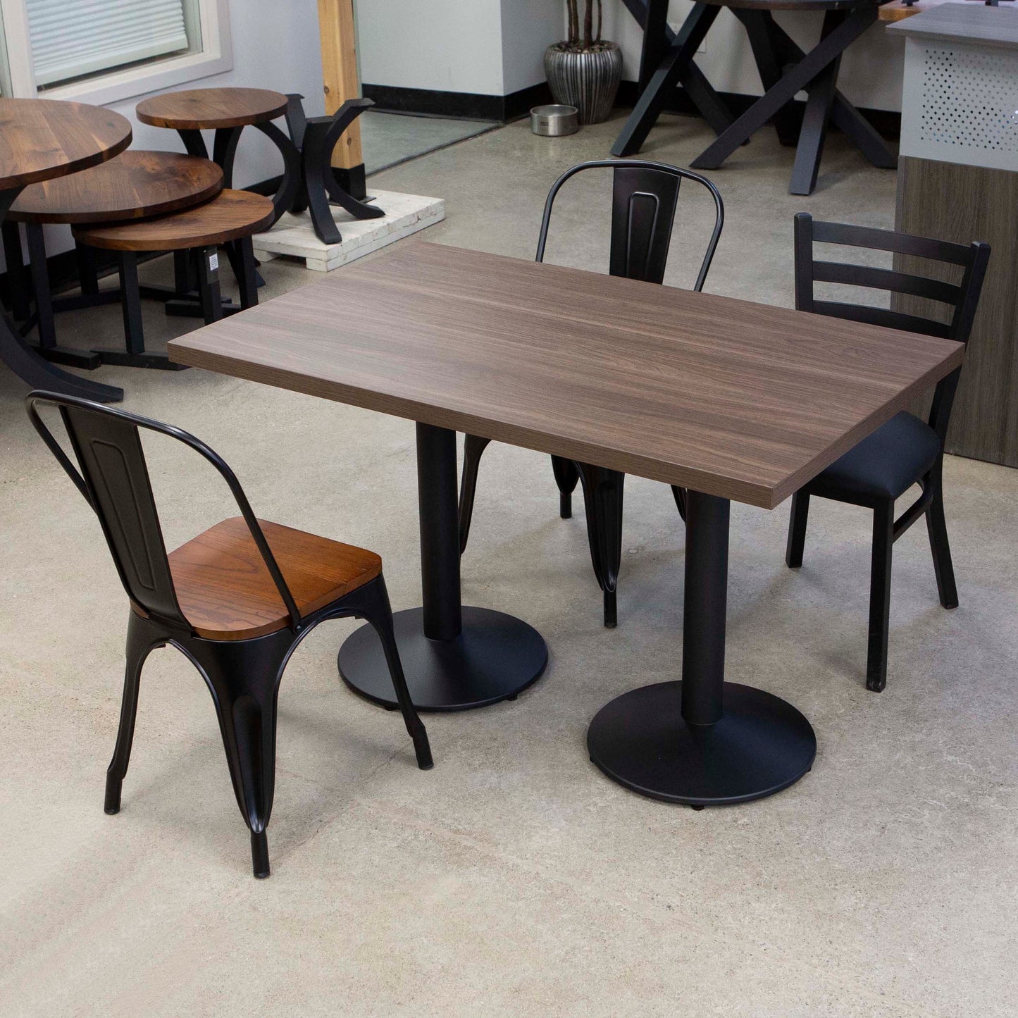 melamine board restaurant tables and chairs