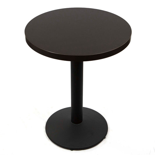 black round melamine board cafe tables