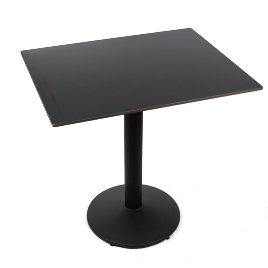 24" x 30" black sintered stone restaurant tables