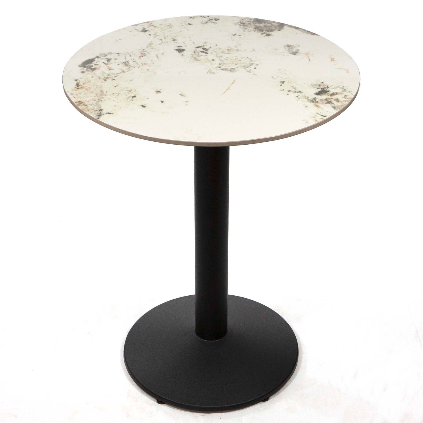 round sintered stone bistro table