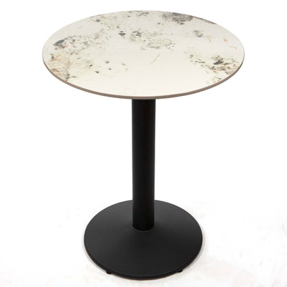 round sintered stone bistro table