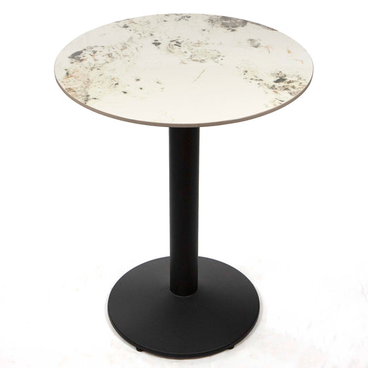 round sintered stone bistro table