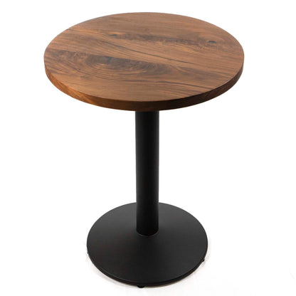 23" Round Solid Black Walnut Restaurant Cafe Table #J01WD24