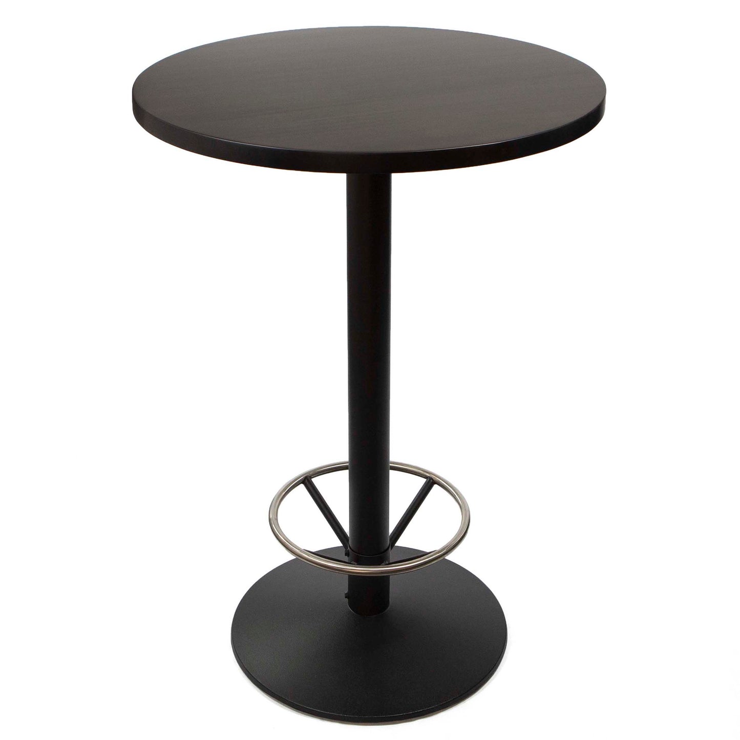 30" round solid European beech wood bar height bistro table