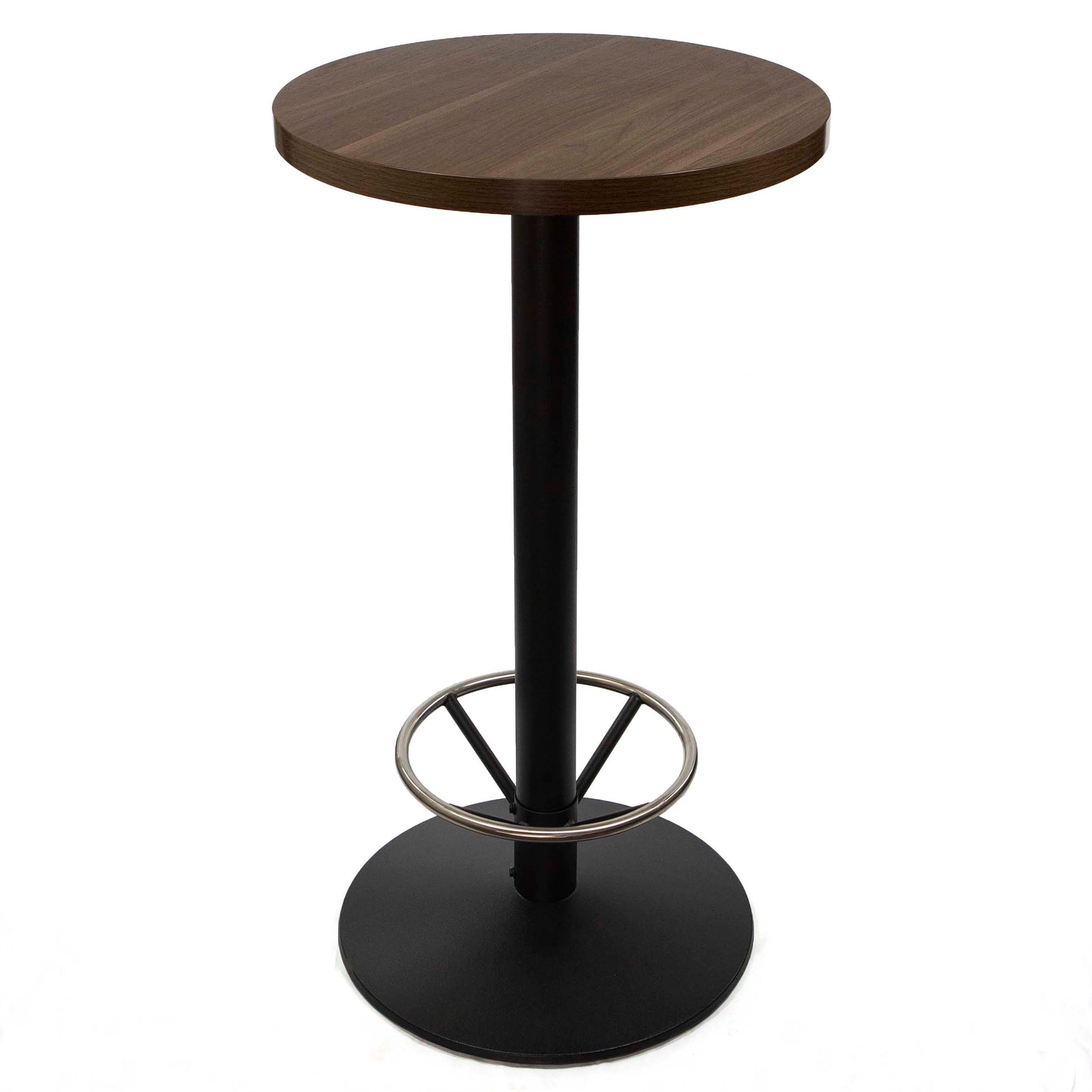24" round melamine board high top bistro bar table