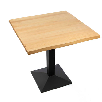 30" x 30" solid European beech restaurant cafe table