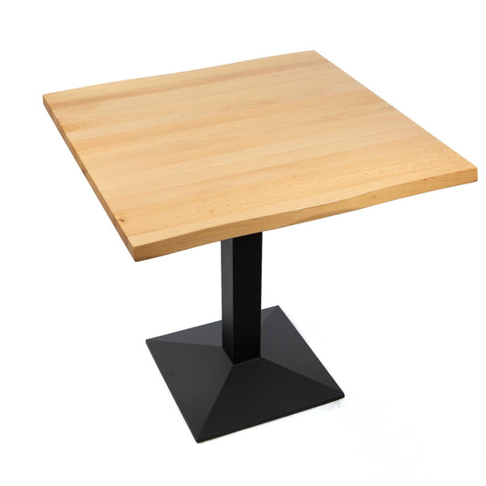 30" x 30" solid European beech restaurant cafe table
