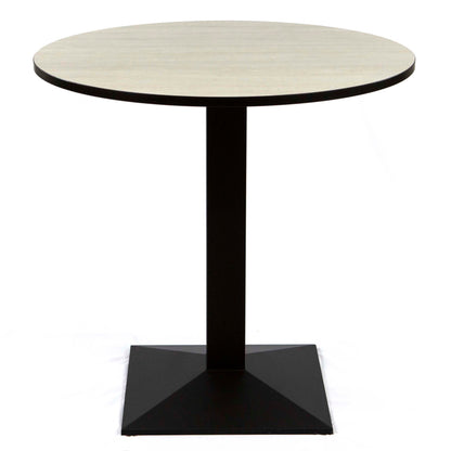 30" round HPL restaurant cafe table