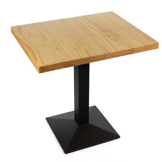 24 x 30" solid pine wood restaurant cafe table