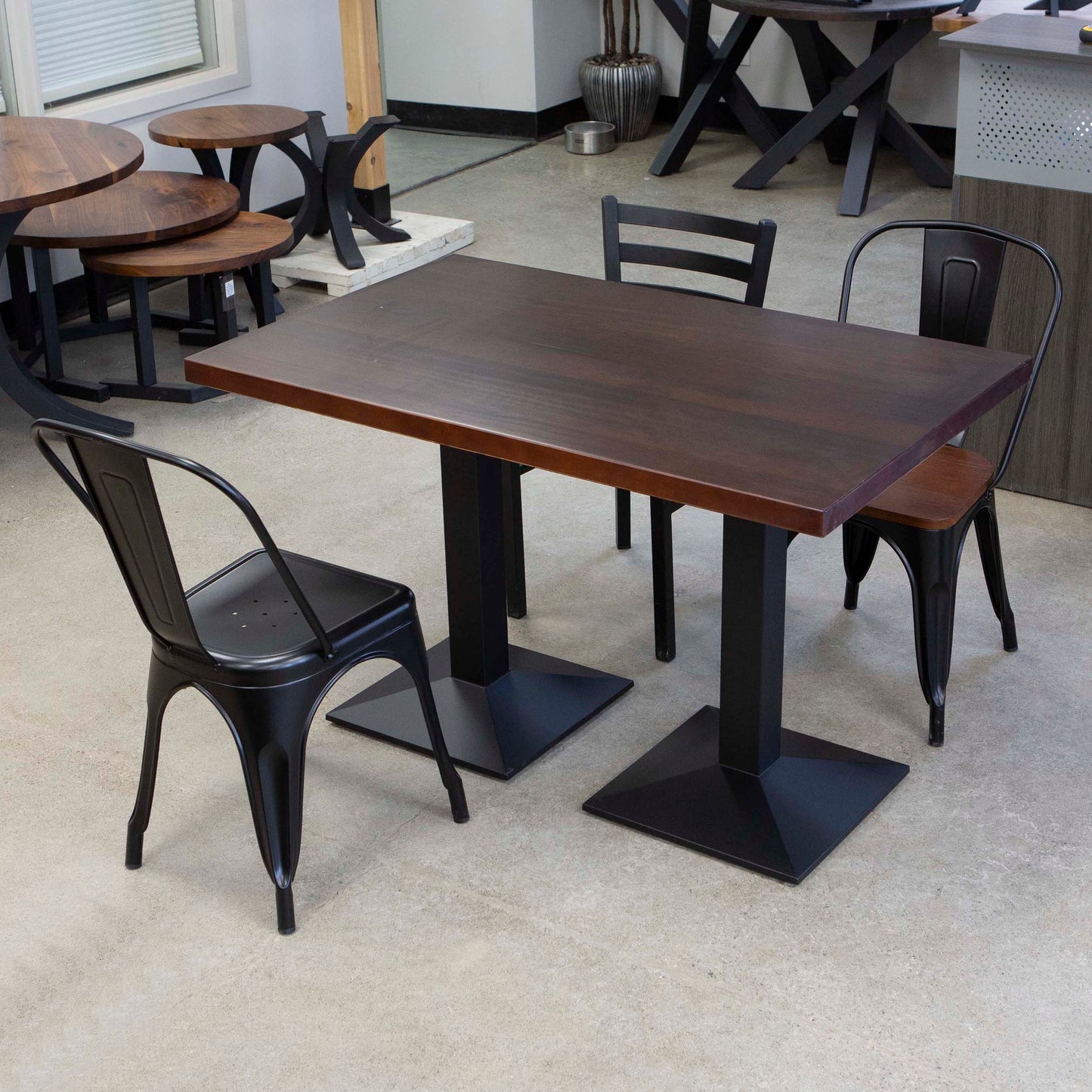 solid pine restaurant tables and chairs
