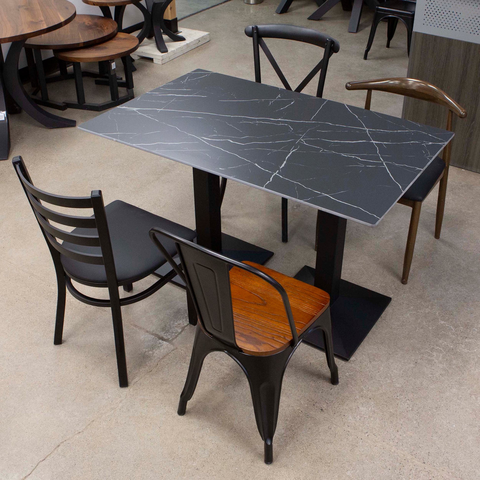 restaurant tables and chairs