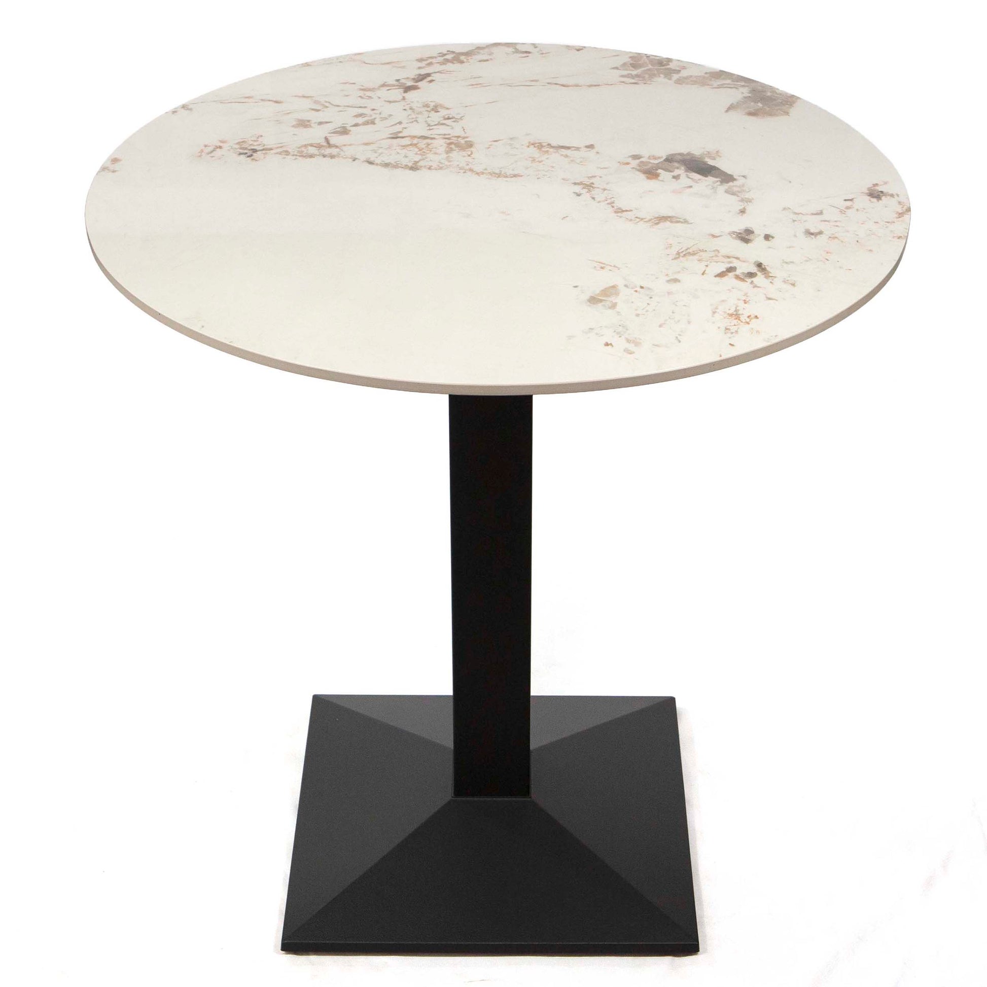 30" round sintered stone restaurant tables