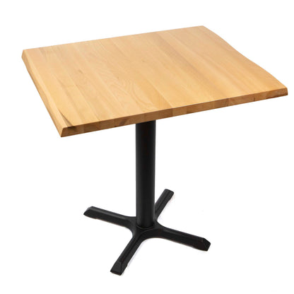24" x 30" solid European beech restaurant cafe table