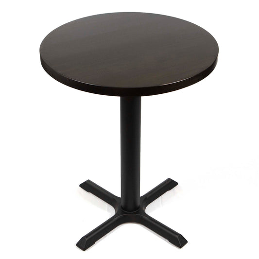 24" round European beech wood bistro table