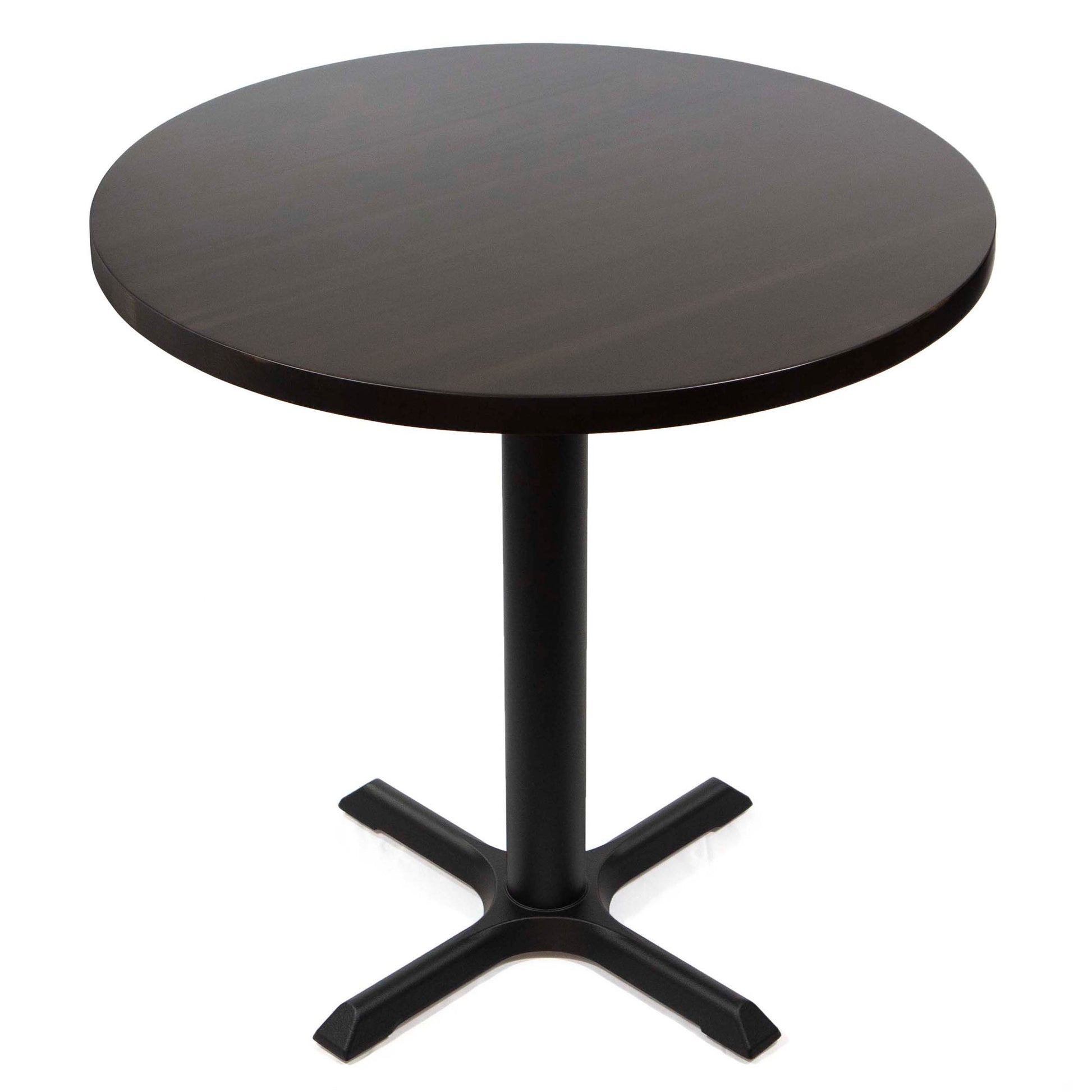 30" round solid European beech hardwood restaurant cafe table