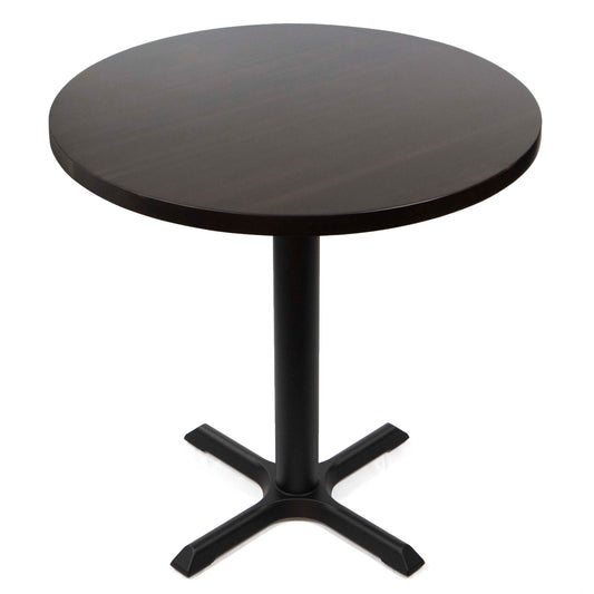 30" round solid European beech hardwood restaurant cafe table