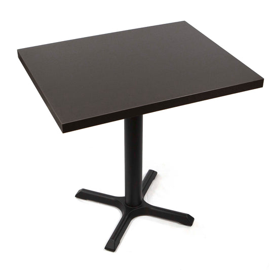 black melamine board restaurant tables